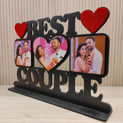 Best Couple Desktop Wooden Cutout Frame