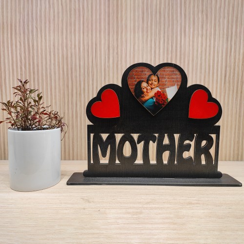 Mother Desktop Wooden Cutout Frame