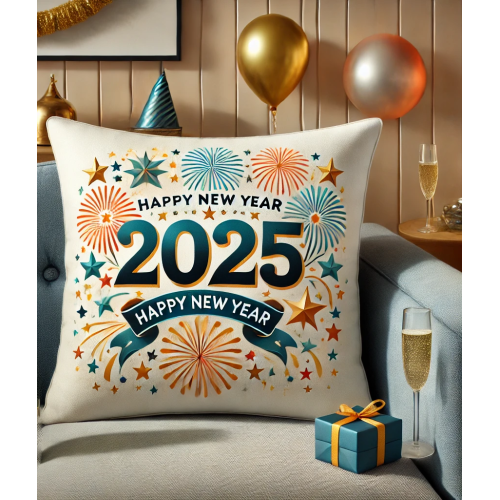 New Year Personalized Cushion 12"x12"