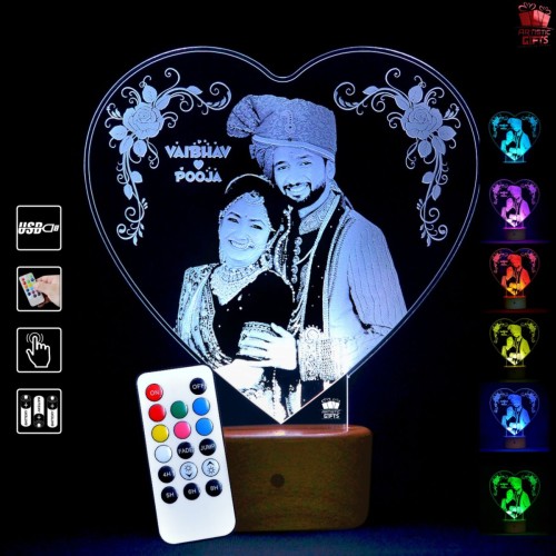 Remote Controlled Photo LED Lamp with 7 Colors