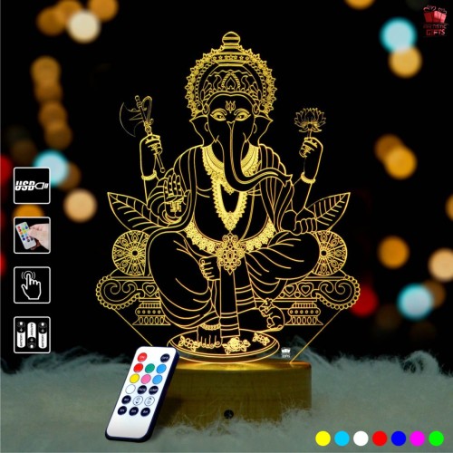 Ganesh 3D Illusion LED Lamp