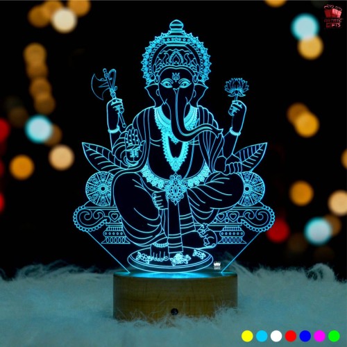 Ganesh 3D Illusion LED Lamp