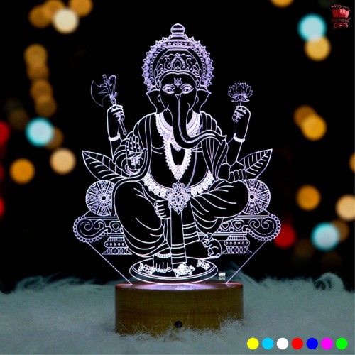 Ganesh 3D Illusion LED Lamp