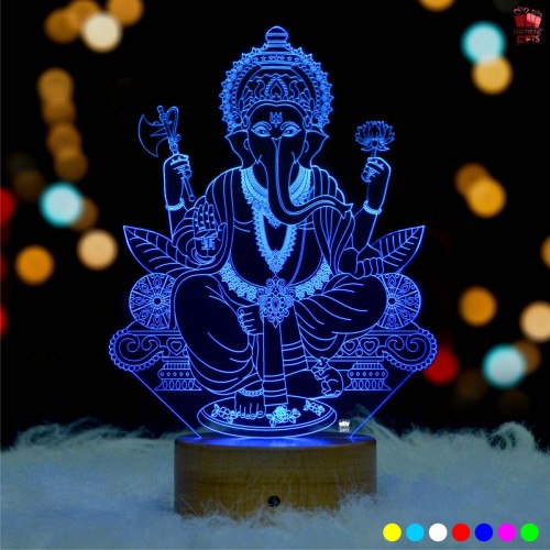 Ganesh 3D Illusion LED Lamp