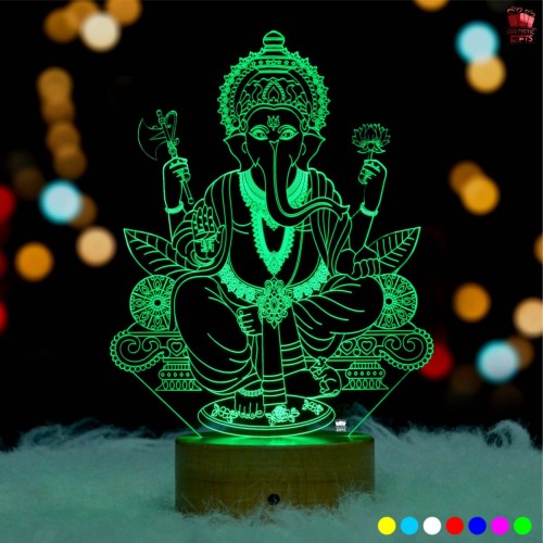 Ganesh 3D Illusion LED Lamp