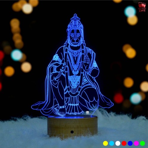 Hanuman ji 3D Illusion LED Lamp