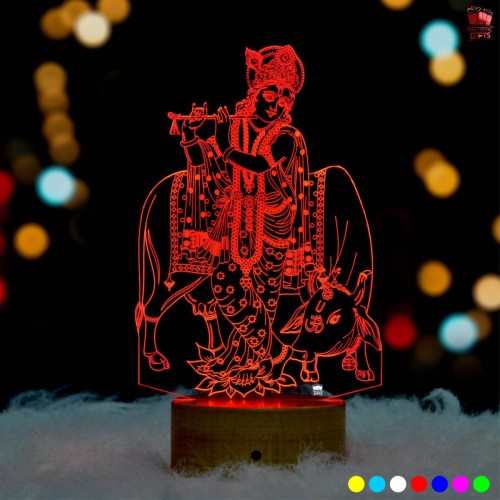 Krishna 3D Illusion LED Lamp