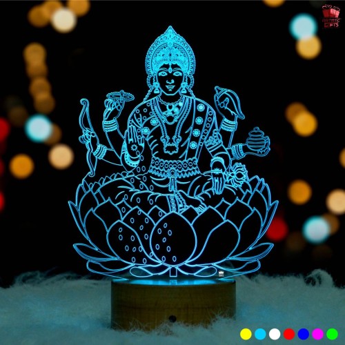 Laxmi ji 3D Illusion LED Lamp