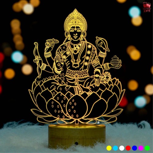 Laxmi ji 3D Illusion LED Lamp