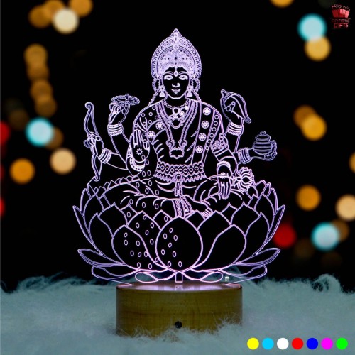 Laxmi ji 3D Illusion LED Lamp