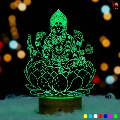 Laxmi ji 3D Illusion LED Lamp