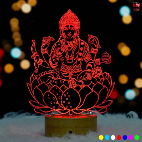 Laxmi ji 3D Illusion LED Lamp