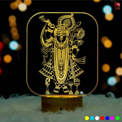 Shreenathji 3D illusion LED Lamp