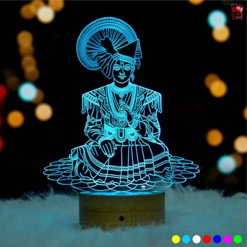 Swaminarayan 3D illusion LED Lamp