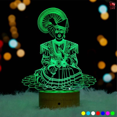 Swaminarayan 3D illusion LED Lamp