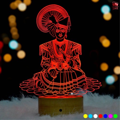 Swaminarayan 3D illusion LED Lamp