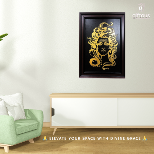 Lord Shiva Wooden Wall Art 