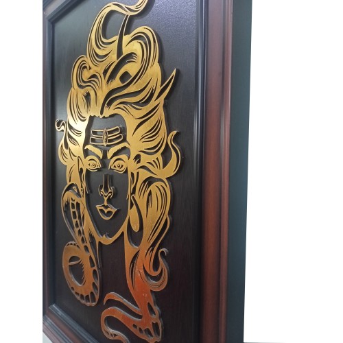 Lord Shiva Wooden Wall Art 