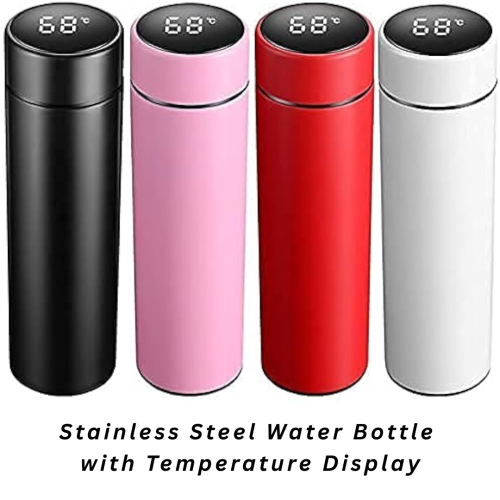 Stainless Steel Water Bottle with LED Temperature Display