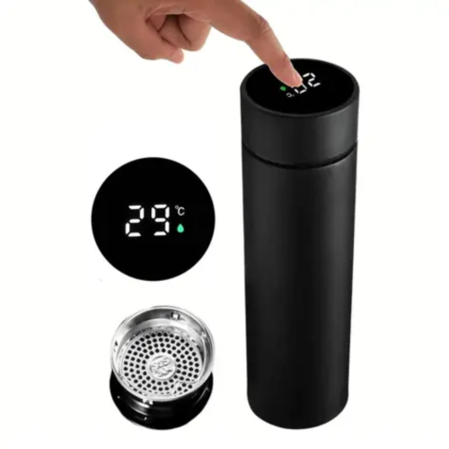 Stainless Steel Water Bottle with LED Temperature Display
