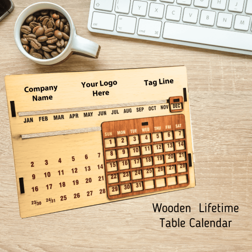 wooden perpetual calendar