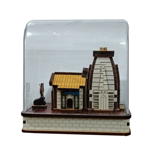 Kedarnath 3D Wooden Temple Model 