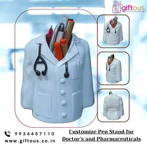 Doctor’s Coat Pen Stand – Unique Gift for Doctors’ Day