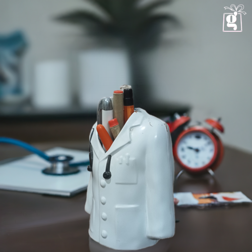 Doctor’s Coat Pen Stand – Unique Gift for Doctors’ Day