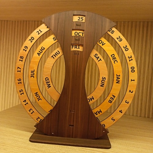 Wooden Life Time Calendar