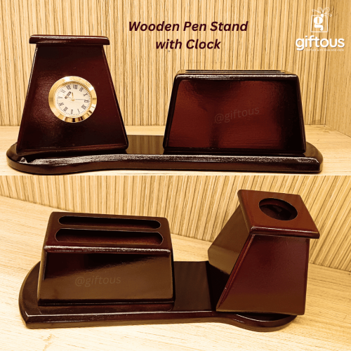 Wooden Pen Stand