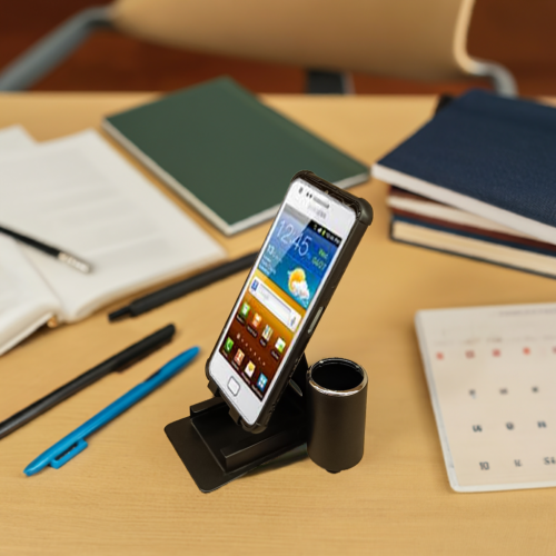 Mobile Stand with Pen Stand and Visiting Card Holder 3 in 1