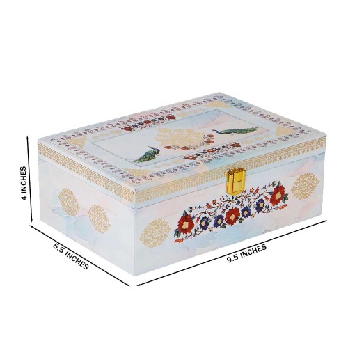 Giftous Floral MDF Diwali Hamper Box