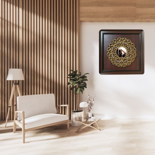 Wooden 3D Multi-Layered Mirror Mandala Wall Art 24"x24"