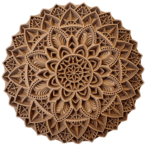 Wooden Mandala Wall Art 12"x12"