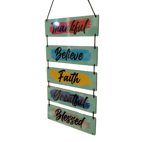 Stylish Motivational Wooden Wall Art