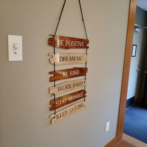 Motivational Wooden Wall Decor & Hanging