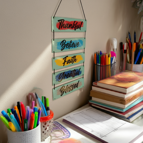 Stylish Motivational Wooden Wall Art