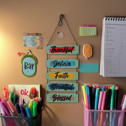 Stylish Motivational Wooden Wall Art
