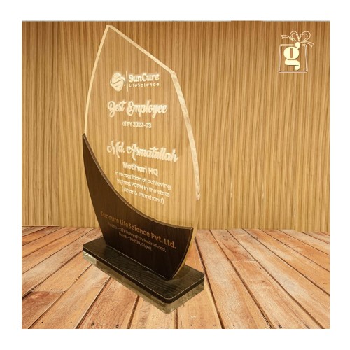 Giftous Wooden Base Acrylic Memento