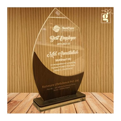 Giftous Wooden Base Acrylic Memento