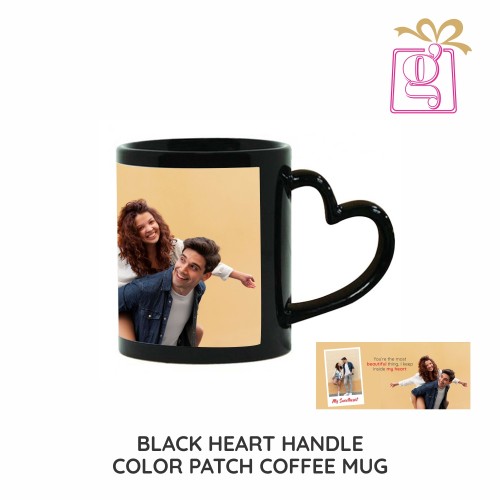 Heart Handle Patch Photo Mug