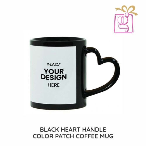 Heart Handle Patch Photo Mug