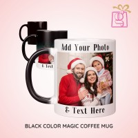 Black Color Magic Photo Mug